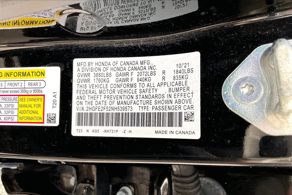 Used 2022 Honda Civic Sport image 20