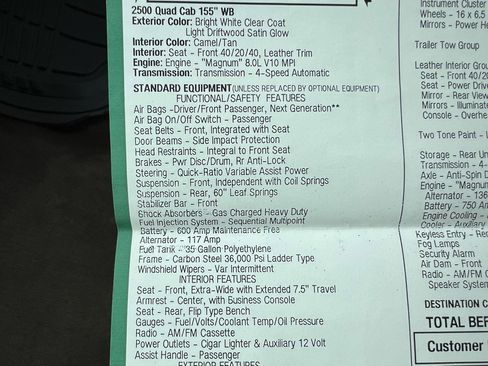 Used 1999 Dodge Ram 2500 Truck 2WD Quad Cab image 28