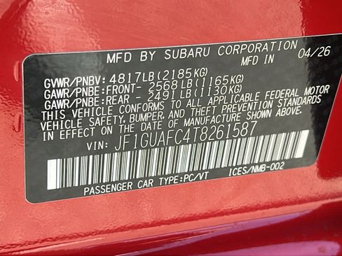 New 2026 Subaru Impreza 2.0i Sport AWD/4WD image 30
