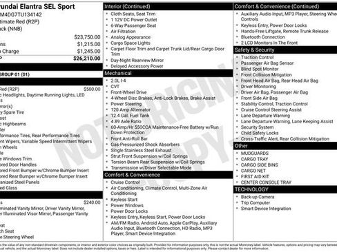 New 2026 Hyundai Elantra Sport FWD image 27
