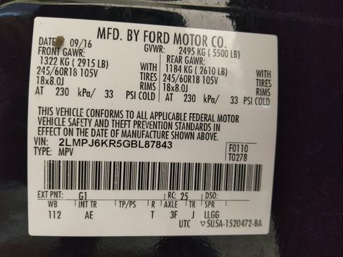 Used 2016 Lincoln MKX Select w/ Select Plus Package image 33