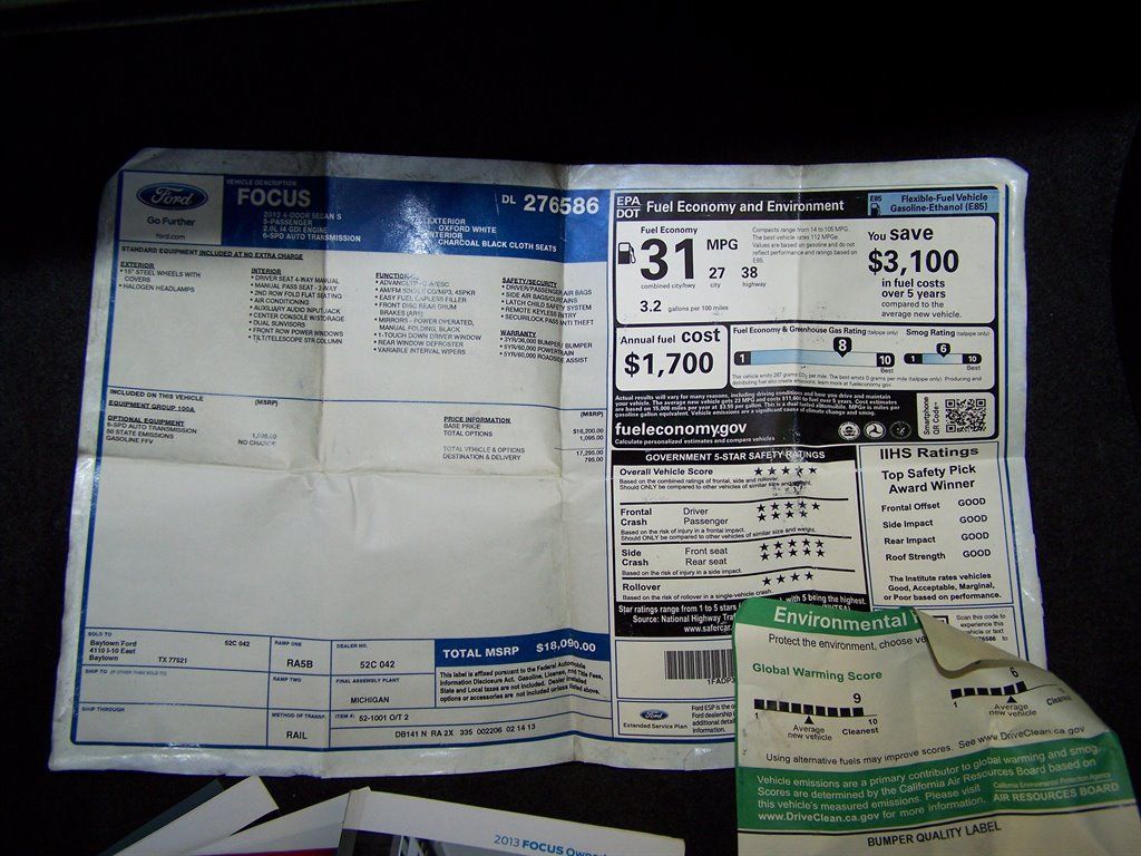 Used 2013 Ford Focus S FWD image 11