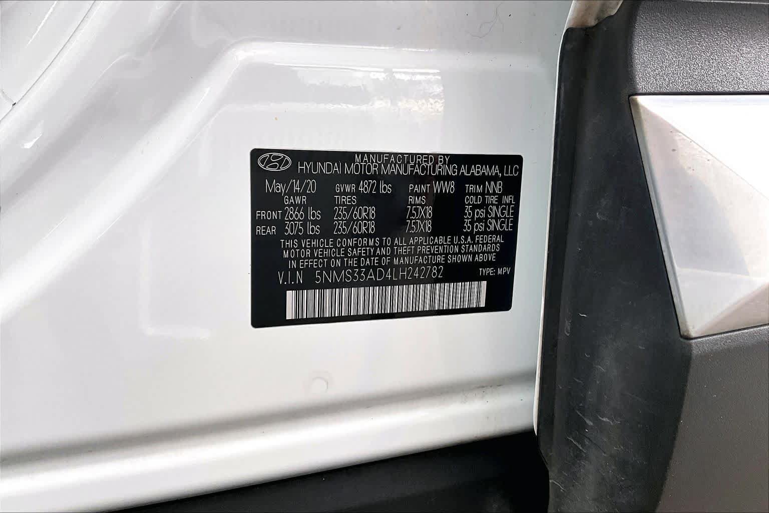 Used 2020 Hyundai Santa Fe SEL w/ Convenience Package FWD image 65