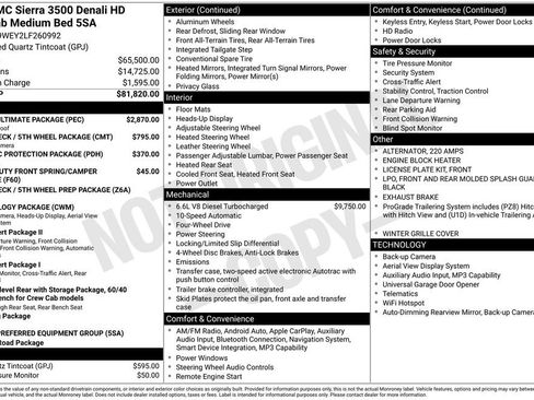 Used 2020 GMC Sierra 3500 Denali w/ Denali Ultimate Package AWD/4WD image 21