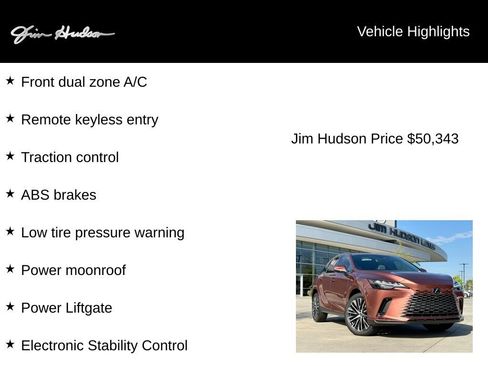 Used 2023 Lexus RX 350 Premium Plus w/ Accessory Package (Z1) FWD image 5