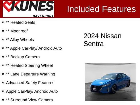 Certified 2024 Nissan Sentra SR w/ SR Premium Package FWD image 2