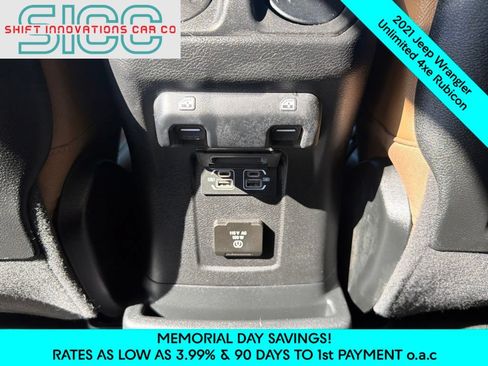 Used 2021 Jeep Wrangler Unlimited Rubicon 4xe w/ Steel Bumper Group AWD/4WD image 13