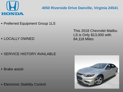 Used 2018 Chevrolet Malibu LS FWD image 7