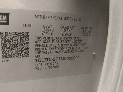 Used 2021 Chevrolet Malibu LT FWD image 33