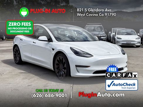Used 2021 Tesla Model 3 Performance AWD/4WD image 2