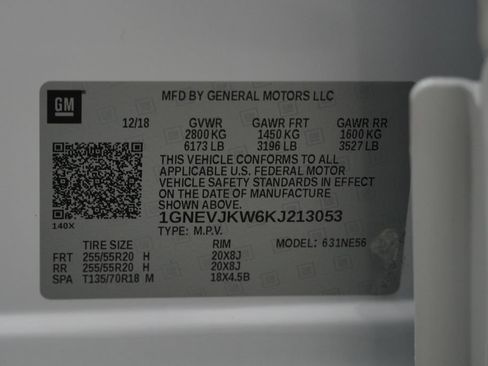 Used 2019 Chevrolet Traverse High Country w/ LPO, Floor Liner Package AWD/4WD image 46