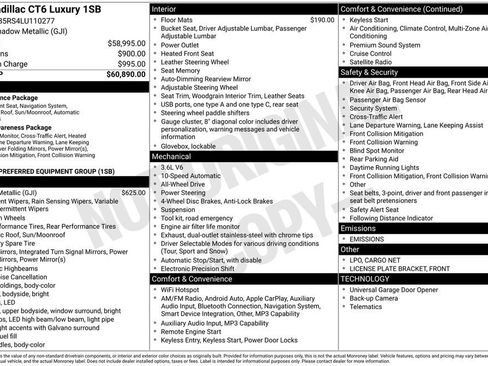 Used 2020 Cadillac CT6 Luxury image 12