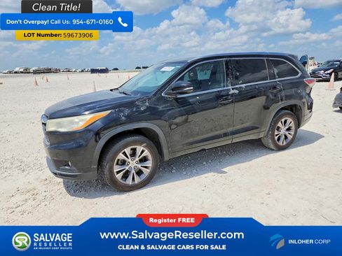 Used 2014 Toyota Highlander XLE FWD image 1