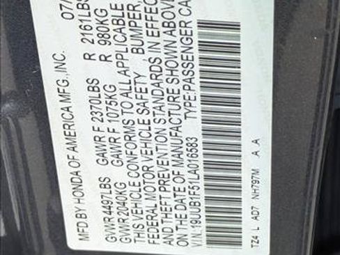 Used 2020 Acura TLX w/ Technology Package FWD image 25