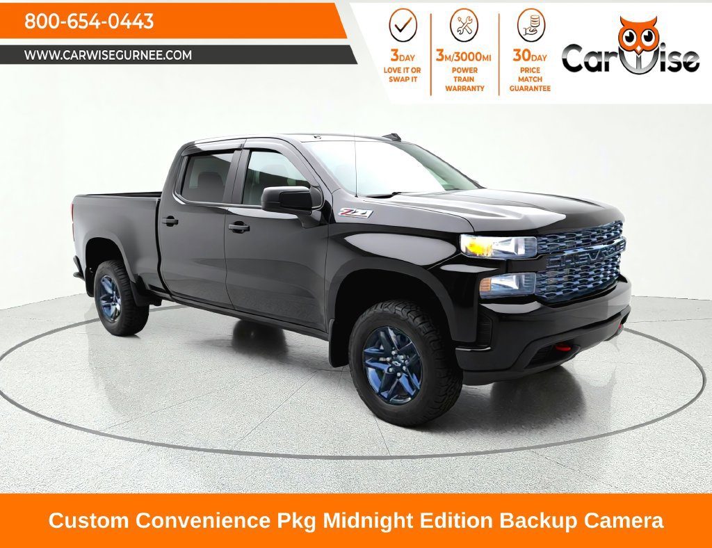 Used 2021 Chevrolet Silverado 1500 Custom Trail Boss w/ Midnight Edition AWD/4WD image 1