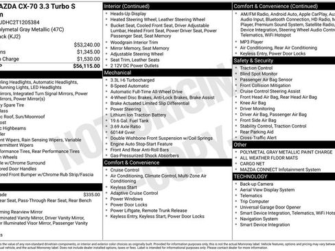 New 2026 MAZDA CX-70 3.3 Turbo S w/ Premium Package image 4