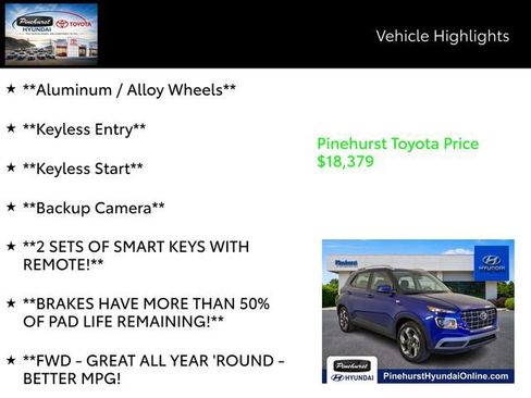 Certified 2025 Hyundai Venue SEL FWD image 14