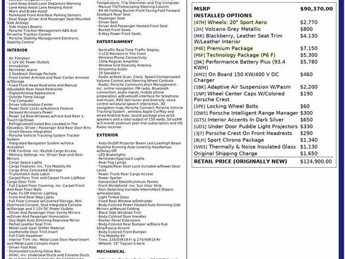 Used 2024 Porsche Taycan w/ Premium Package image 2