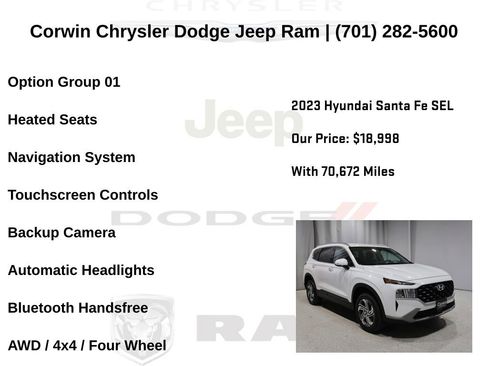 Used 2023 Hyundai Santa Fe SEL AWD/4WD image 6