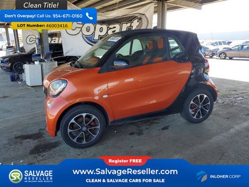 Used 2016 smart fortwo passion image 1