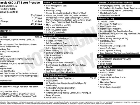 Certified 2026 Genesis G80 3.5T Sport Prestige AWD/4WD image 23