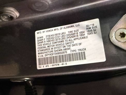 Used 2019 Honda Ridgeline RTL-E image 57