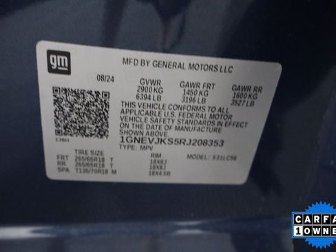 Used 2024 Chevrolet Traverse Z71 w/ LPO, Floor Liner Package AWD/4WD image 34