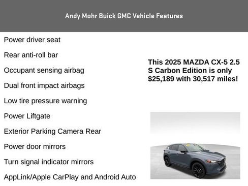 Used 2025 MAZDA CX-5 Carbon Edition image 12