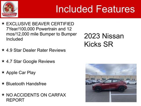 Used 2023 Nissan Kicks SR w/ SR Premium Package image 5