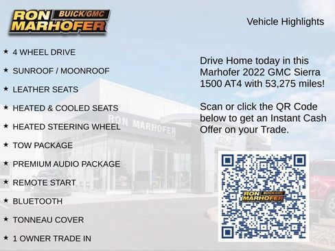 Used 2022 GMC Sierra 1500 AT4 w/ AT4 Premium Package AWD/4WD image 15