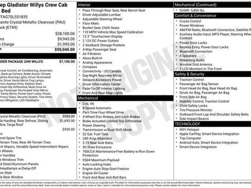 New 2025 Jeep Gladiator Willys image 8