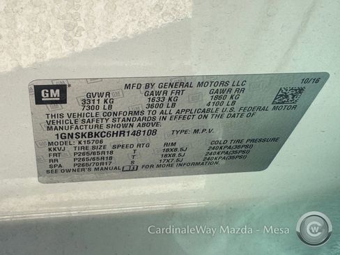 Used 2017 Chevrolet Tahoe LT AWD/4WD image 13