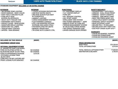 New 2026 Ford Expedition Platinum w/ Stealth Appearance Package image 2