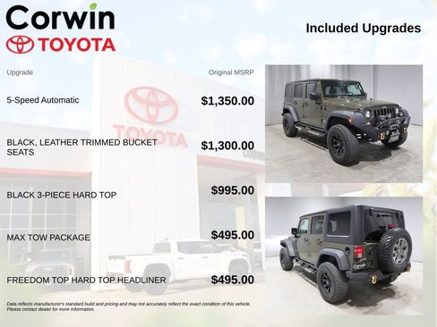 Used 2015 Jeep Wrangler Unlimited Rubicon w/ Max Tow Package AWD/4WD image 4