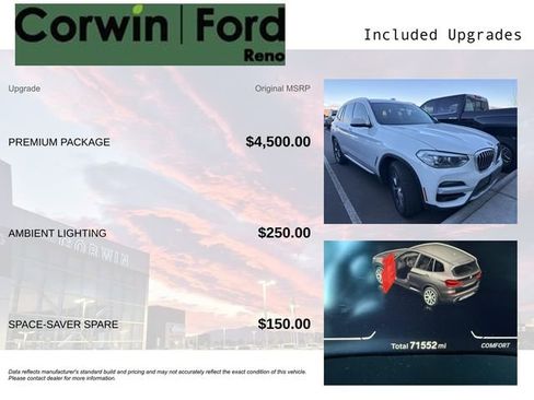 Used 2021 BMW X3 xDrive30i w/ Premium Package image 3