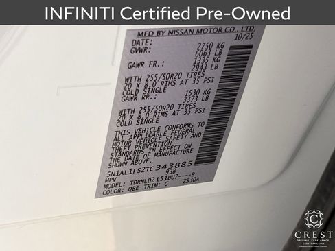 Certified 2026 INFINITI QX60 Luxe w/ Cargo Package image 33