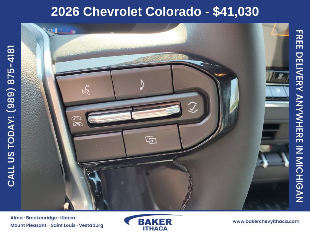 New 2026 Chevrolet Colorado W/T w/ WT Custom Package AWD/4WD image 11