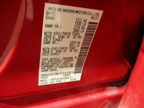 Used 2021 Nissan Titan S w/ S Utility Package AWD/4WD image 27