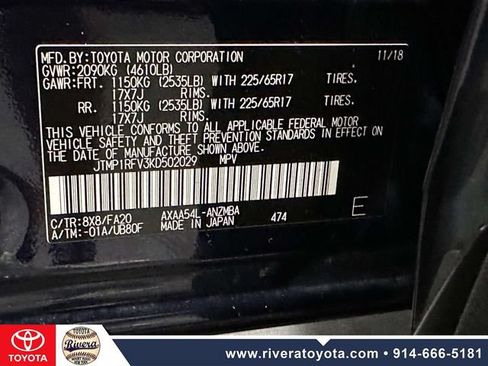 Used 2019 Toyota RAV4 XLE w/ Convenience Package AWD/4WD image 37
