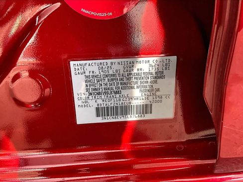 Certified 2025 Nissan Versa SV w/ Trunk Package FWD image 34