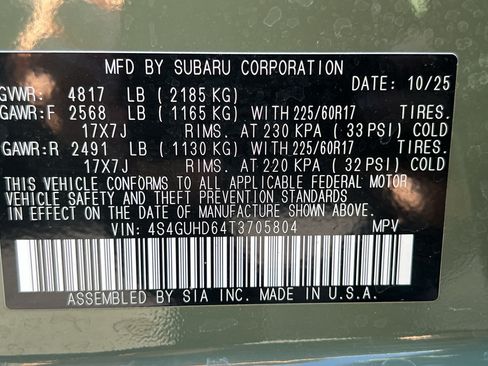 Certified 2026 Subaru Crosstrek 2.5i Premium AWD/4WD image 32