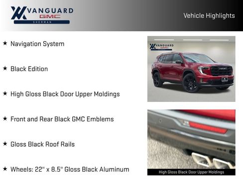 New 2026 GMC Acadia Elevation w/ Black Edition FWD image 10