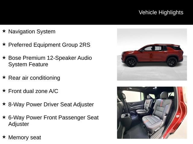 Certified 2026 Chevrolet Traverse RS AWD/4WD image 27