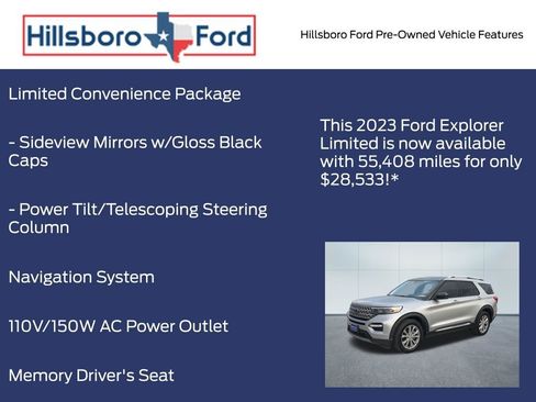 Used 2023 Ford Explorer Limited w/ Equipment Group 301A AWD/4WD image 6