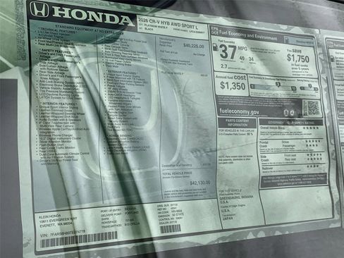 New 2026 Honda CR-V Sport-L image 35