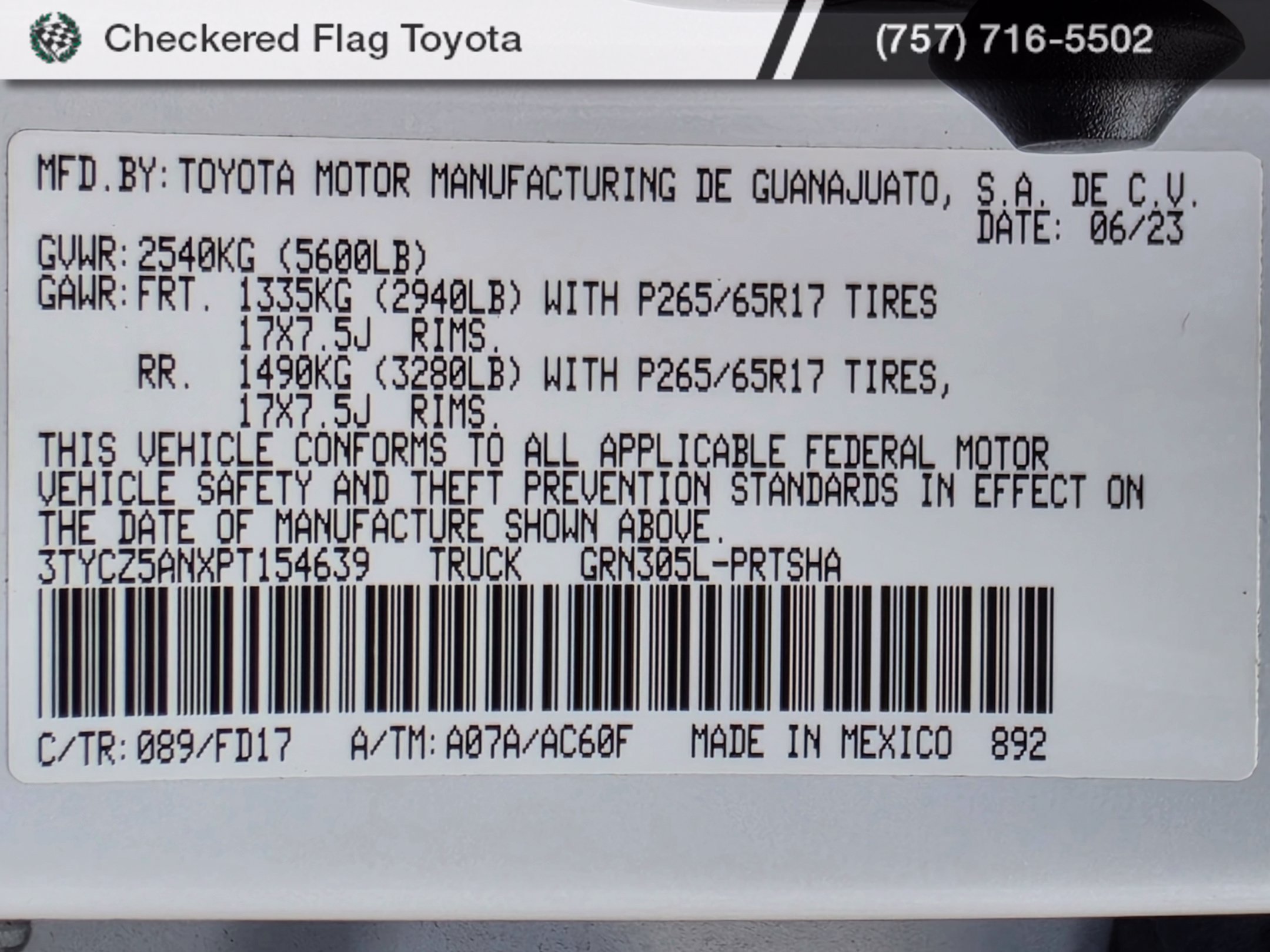 Used 2023 Toyota Tacoma TRD Sport AWD/4WD image 20