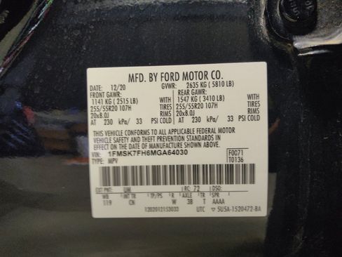 Used 2021 Ford Explorer Limited w/ Equipment Group 301A RWD image 33