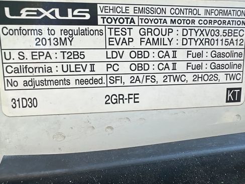 Used 2013 Lexus ES 350 ES 350 Sedan 4D image 12