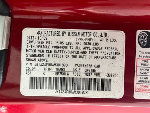 Used 2010 Nissan 370Z Touring w/ Sport Pkg RWD image 69