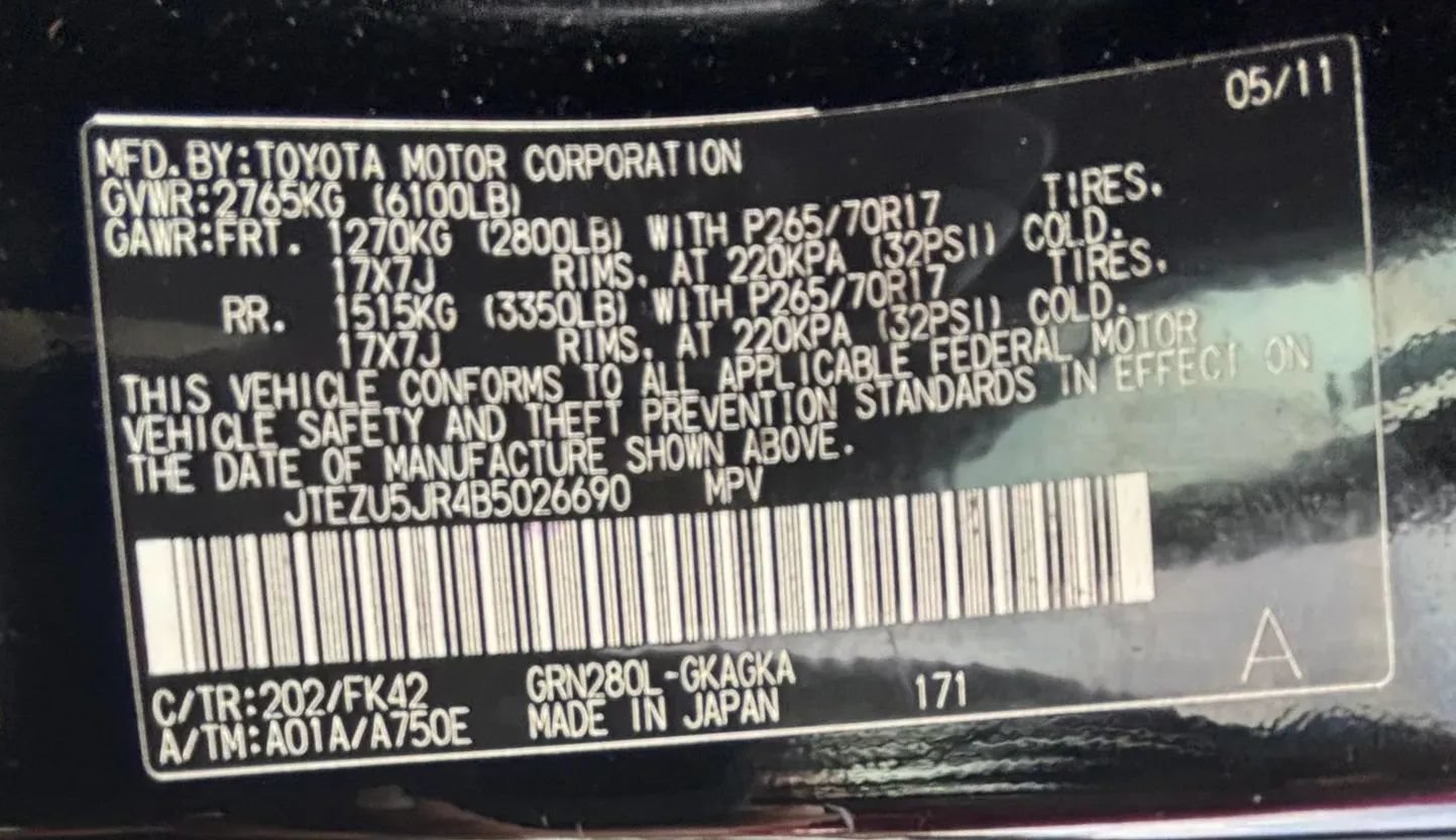 Used 2011 Toyota 4Runner SR5 w/ Convenience Pkg RWD image 31